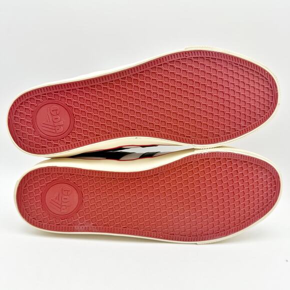 Gola Mens Comet Sneakers EU 43 US 10 White Navy Red Canvas NIB - Picture 12 of 13